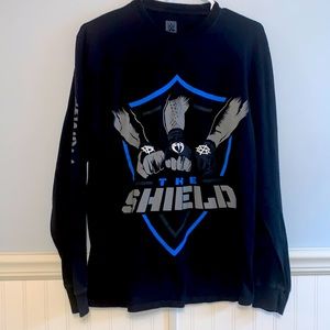 WWE “The Shield” Wrestling Long Sleeved T-Shirt, Size M.